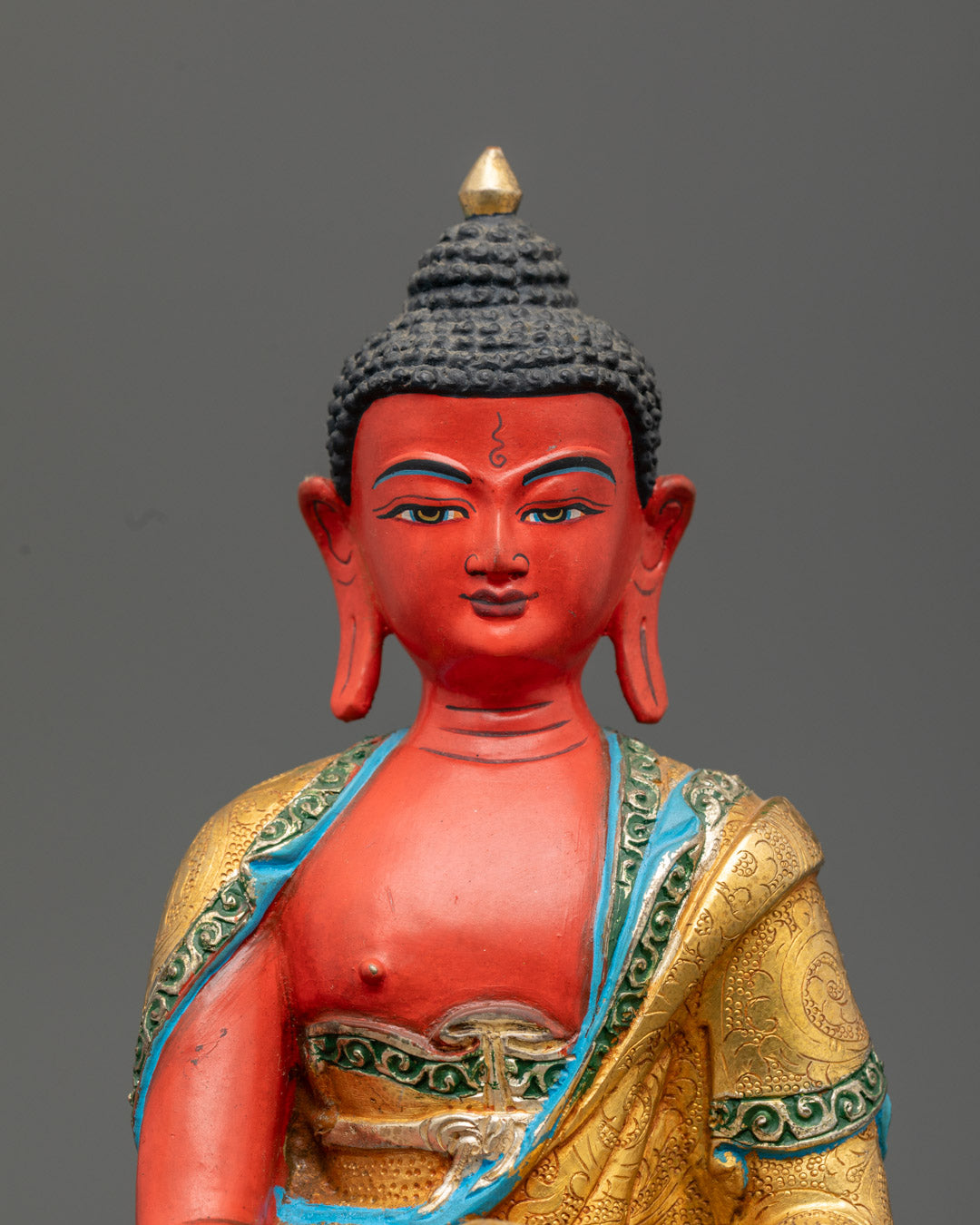 Tibetan Red Amitabha Buddha Statue