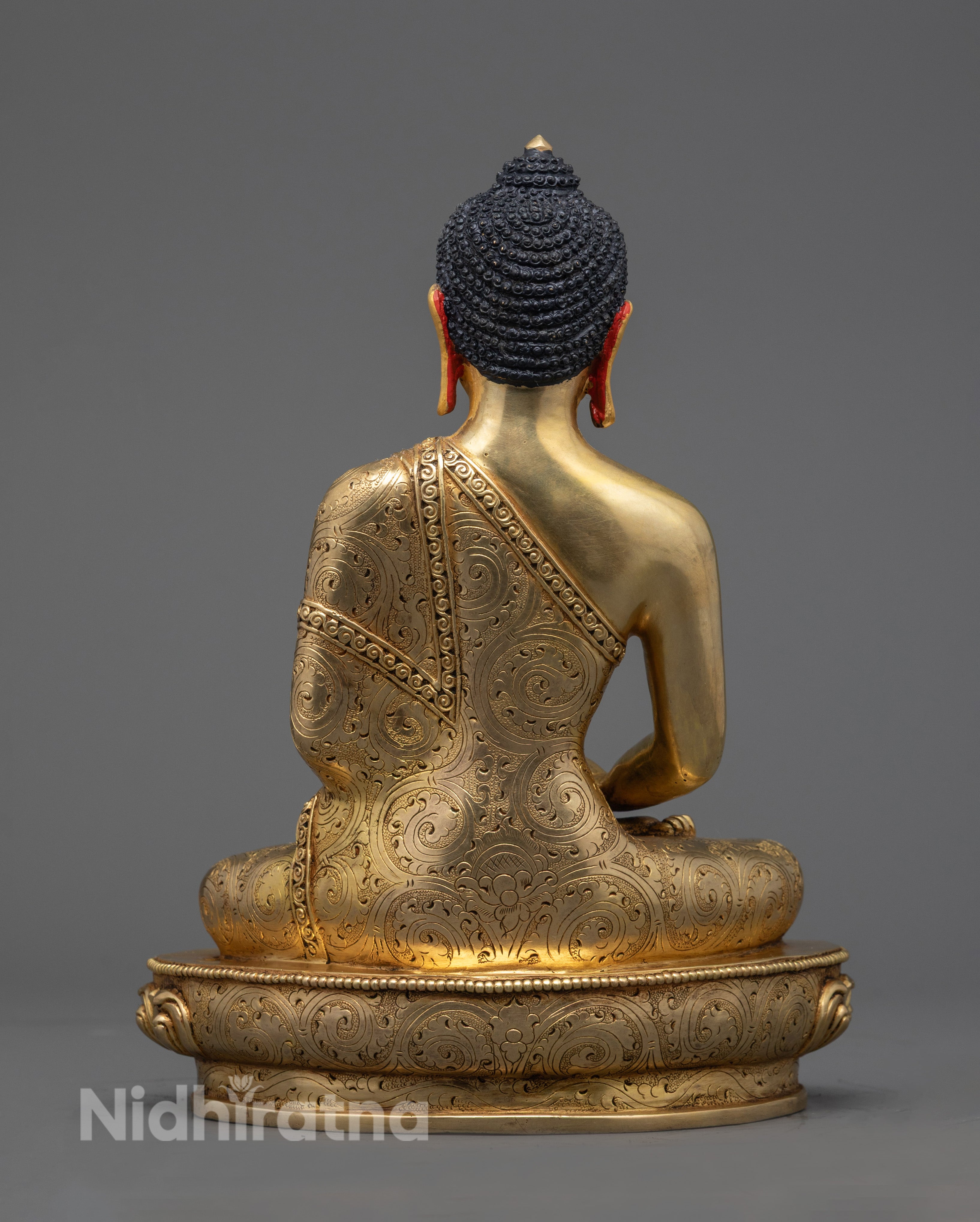 Tibetan Amitabha Buddha Statue | Fire-Gilded Art