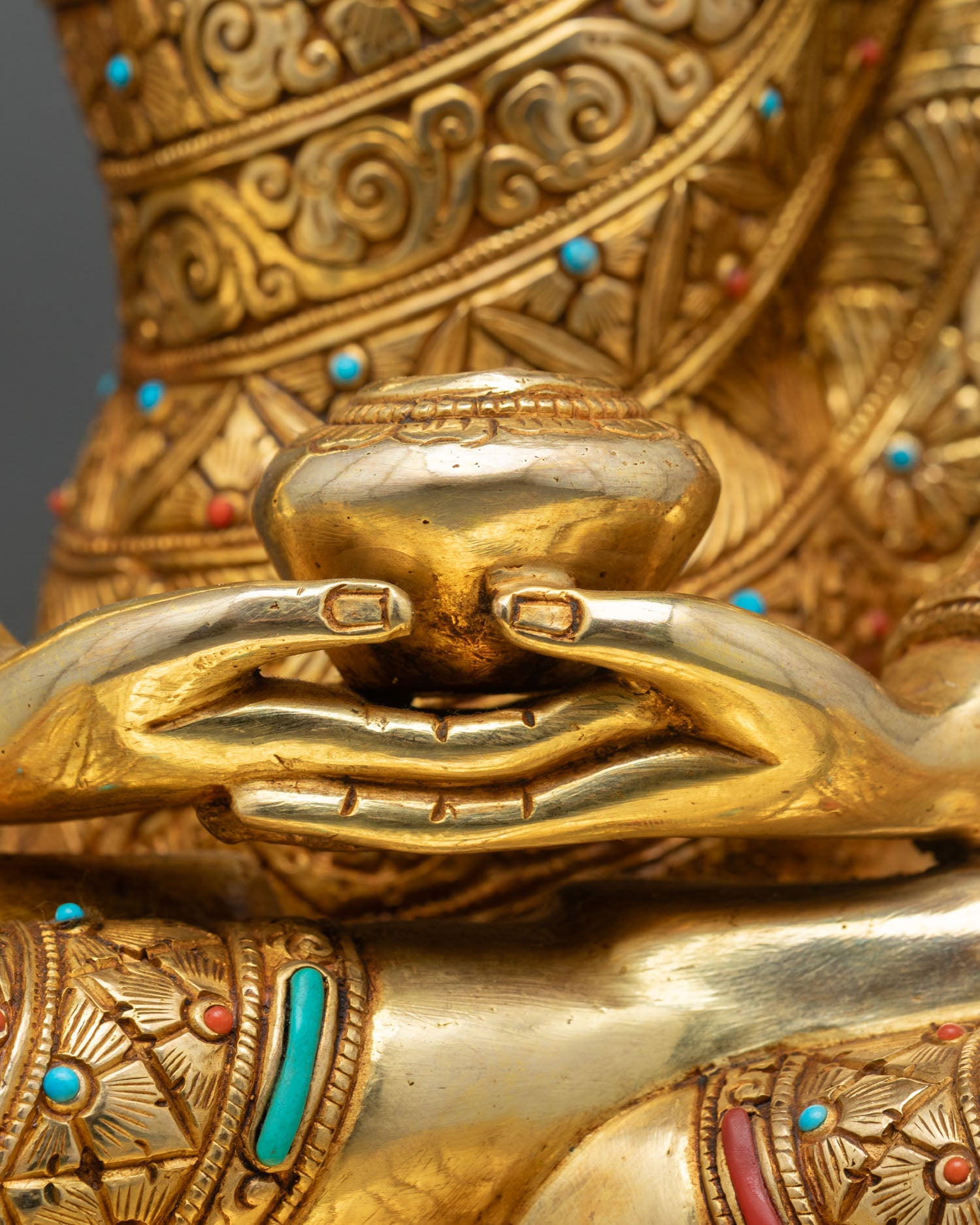 Golden Three Buddha Set – Buddhist Statue Collection