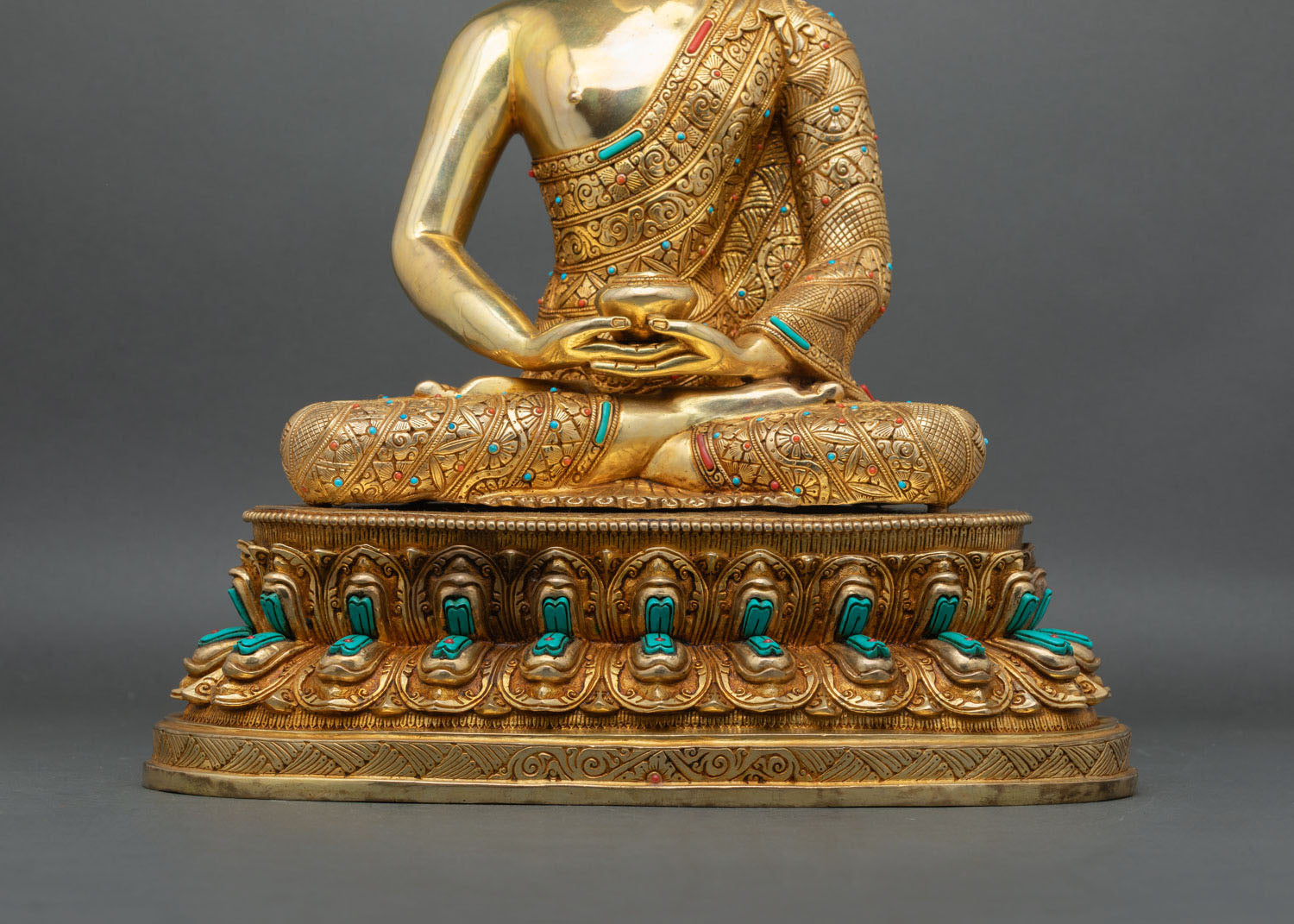 Golden Three Buddha Set – Buddhist Statue Collection