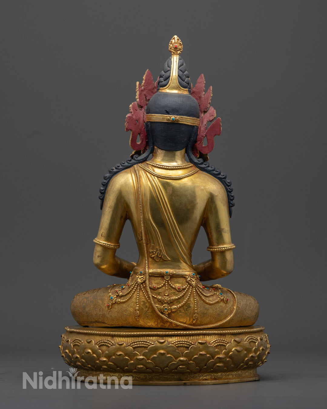 Handmade Amitabha Buddha Statue | Stunning Tibetan Artwork