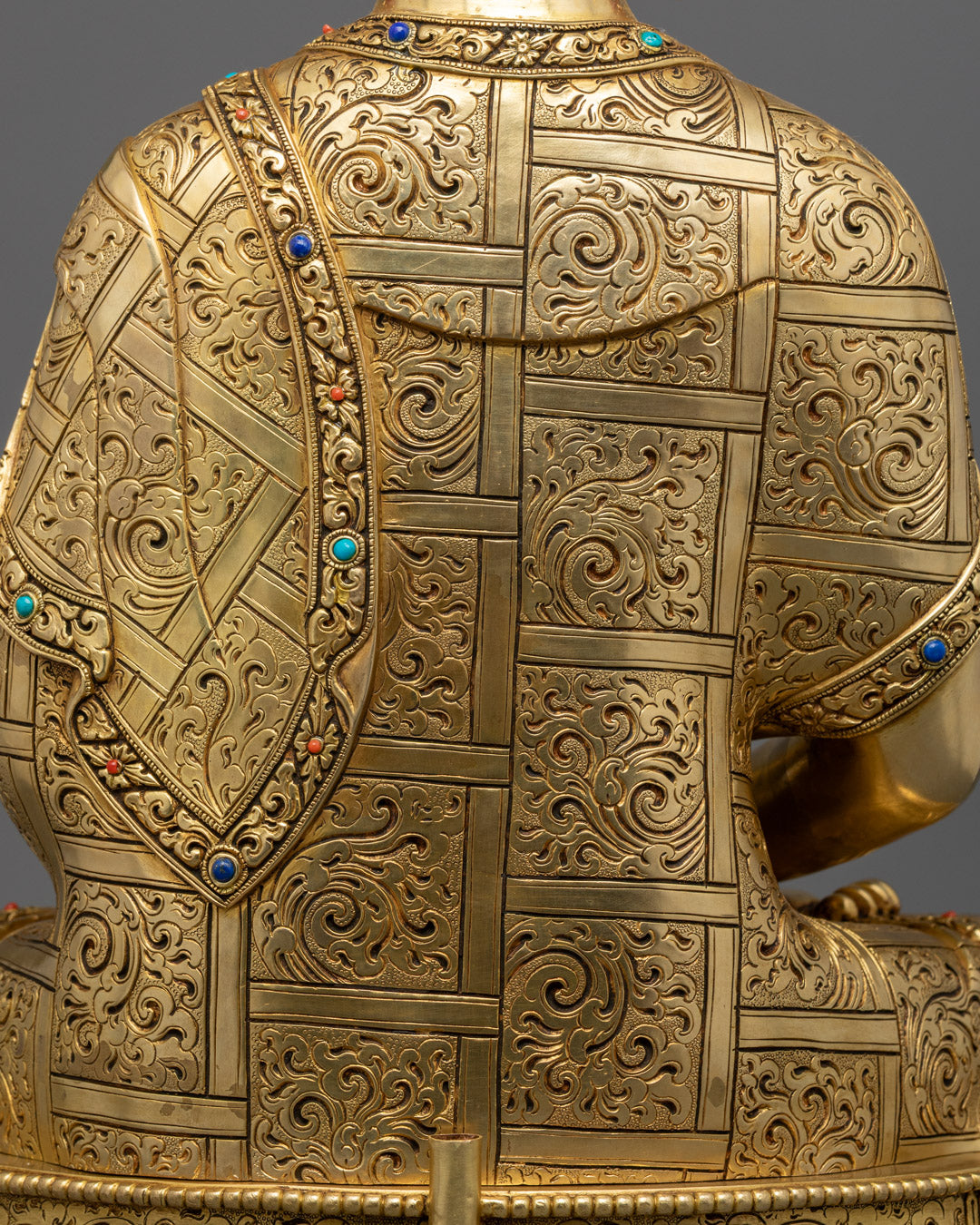 Nepalese Amitabha Buddha Statue | 24k Gold Copper