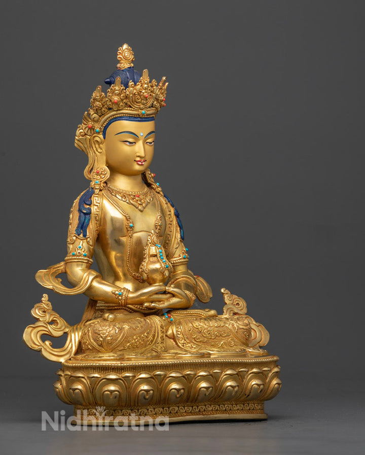 Handmade Amitayus Statue | Himalayan Buddhist Tradition Art