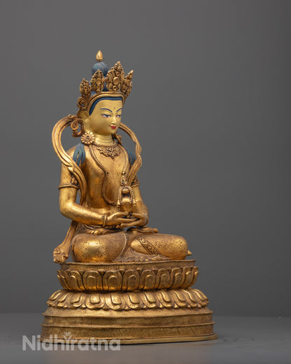Buddha of Longevity Amitayus Statue | Tibetan Artwork