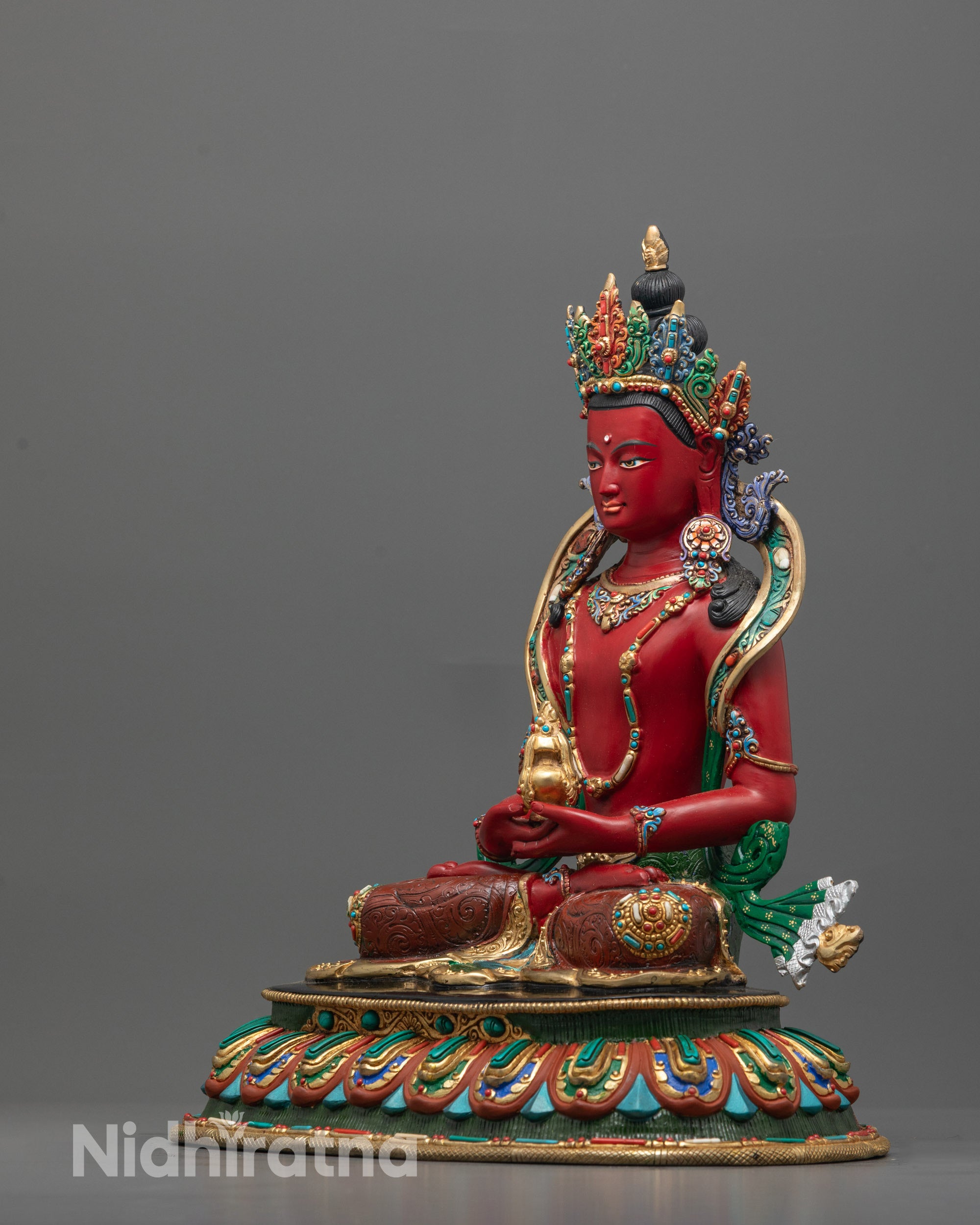 Amitayus Statue | Traditional Tibetan Buddhism Artwork