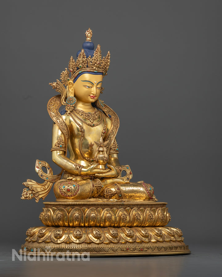 Buddhist Amitayus Statue | Traditionally Artwork of Nepal