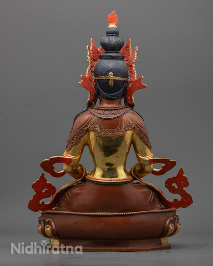 Amitayus Statue | Handcrafted Tibetan Buddha Sculpture