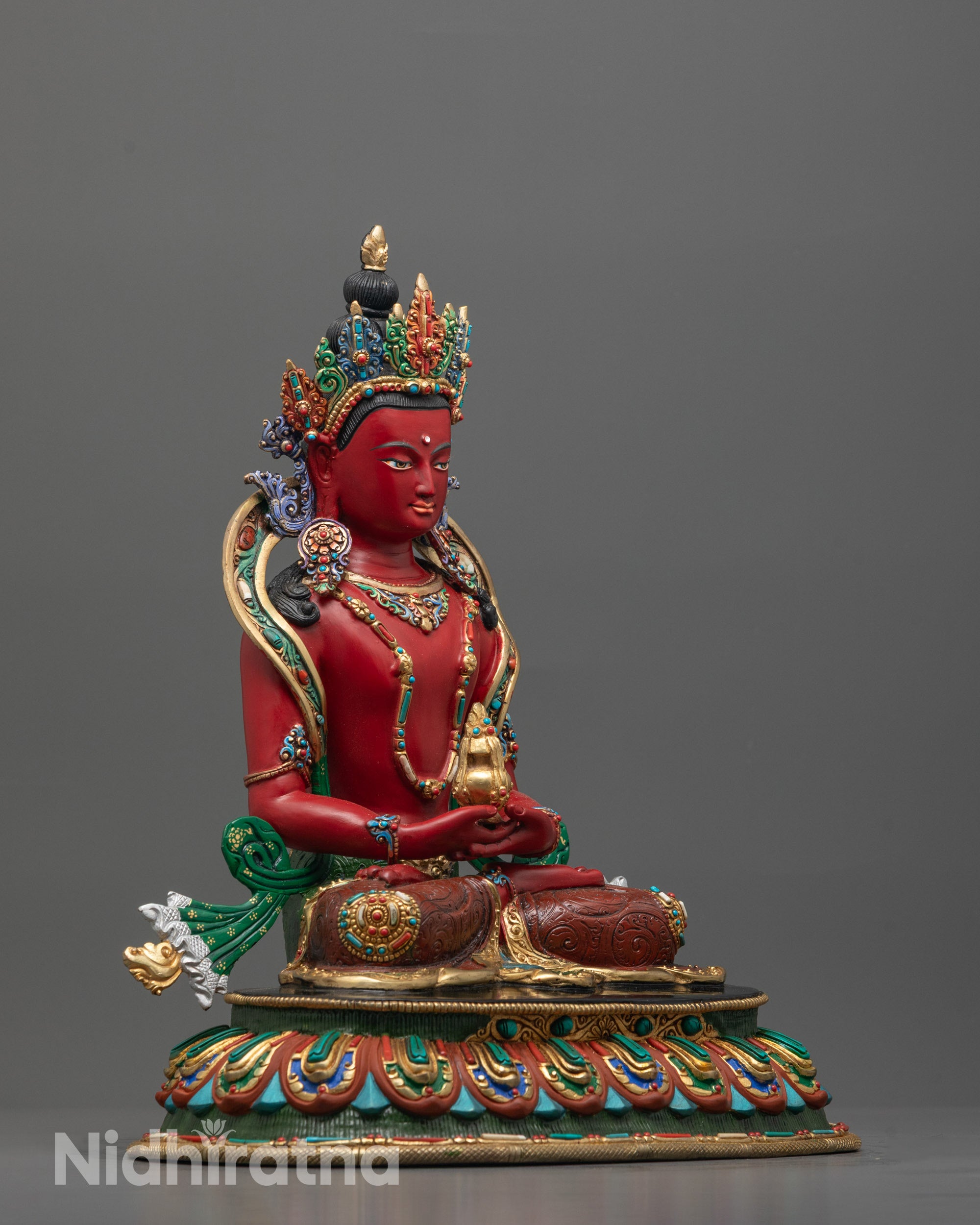 Amitayus Statue | Traditional Tibetan Buddhism Artwork
