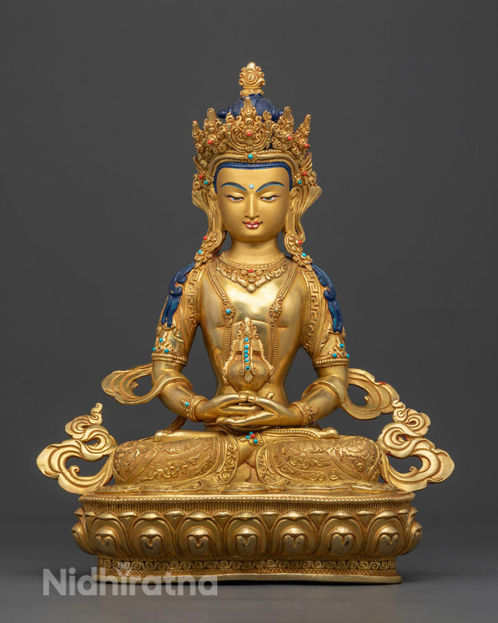 Handmade Amitayus Statue | Himalayan Buddhist Tradition Art