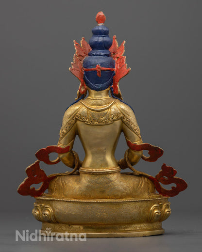 Amida Buddha Figurine of Pure Land Buddhism | Vajrayana Buddhist Art