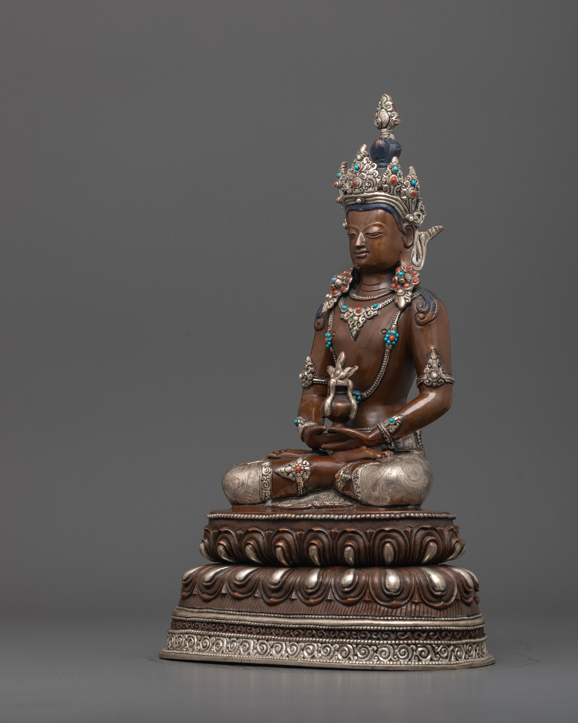 Handcrafted Amitayus Statue | Symbol of Infinite Life & Longevity