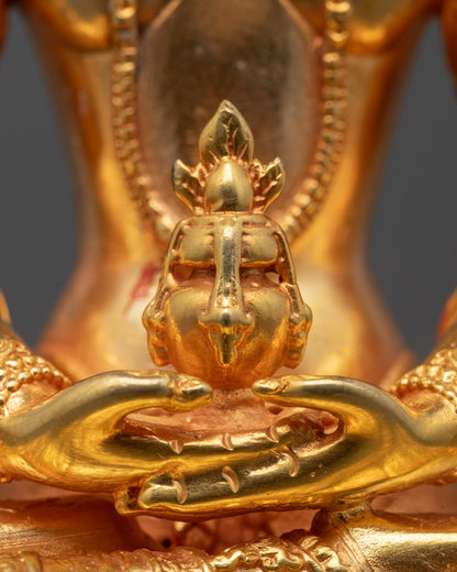 Nepalese Machine-Made Amitayus Sculpture | Symbol of Longevity