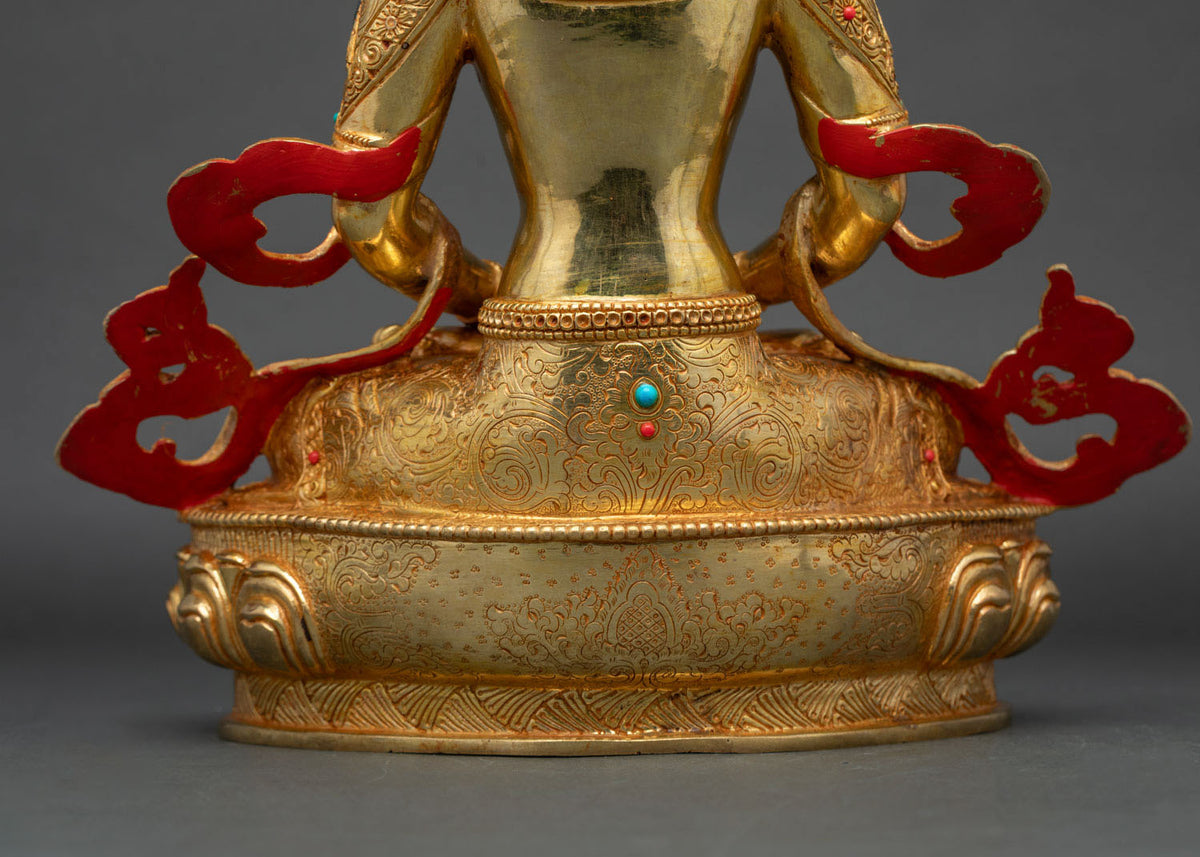 Nepalese Amitayus Buddha Statue | Handcrafted by Nepali Artisans