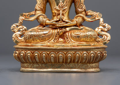 Tibetan Amitayus Buddha Statue for Long Life Blessings