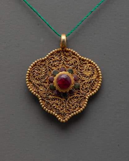 Lotus Flower Locket | Ancestral Artistry