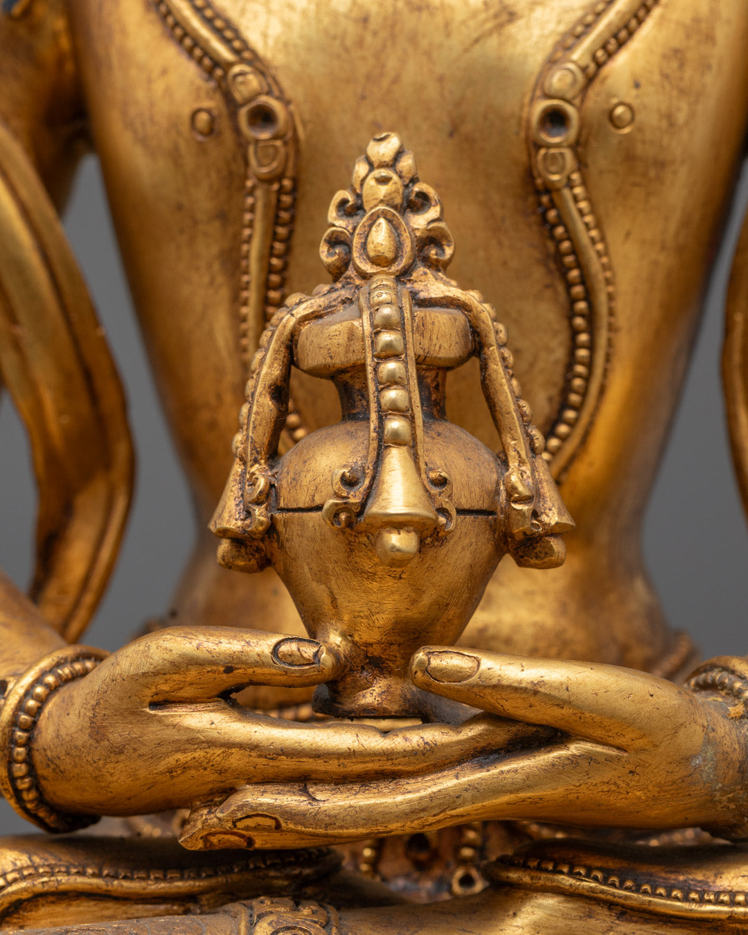 Buddha of Longevity Amitayus Statue | Tibetan Artwork