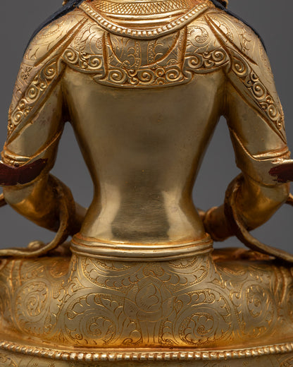 Traditional Long Life Amitayus Sculpture | Himalayan Spiritual Art