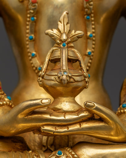 Amitayus Statue | Authentic Hand-Carved Buddhist Sculpture