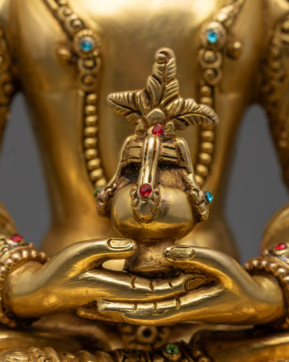 Amitayus Statue | Hand-Carved Nepalese Art