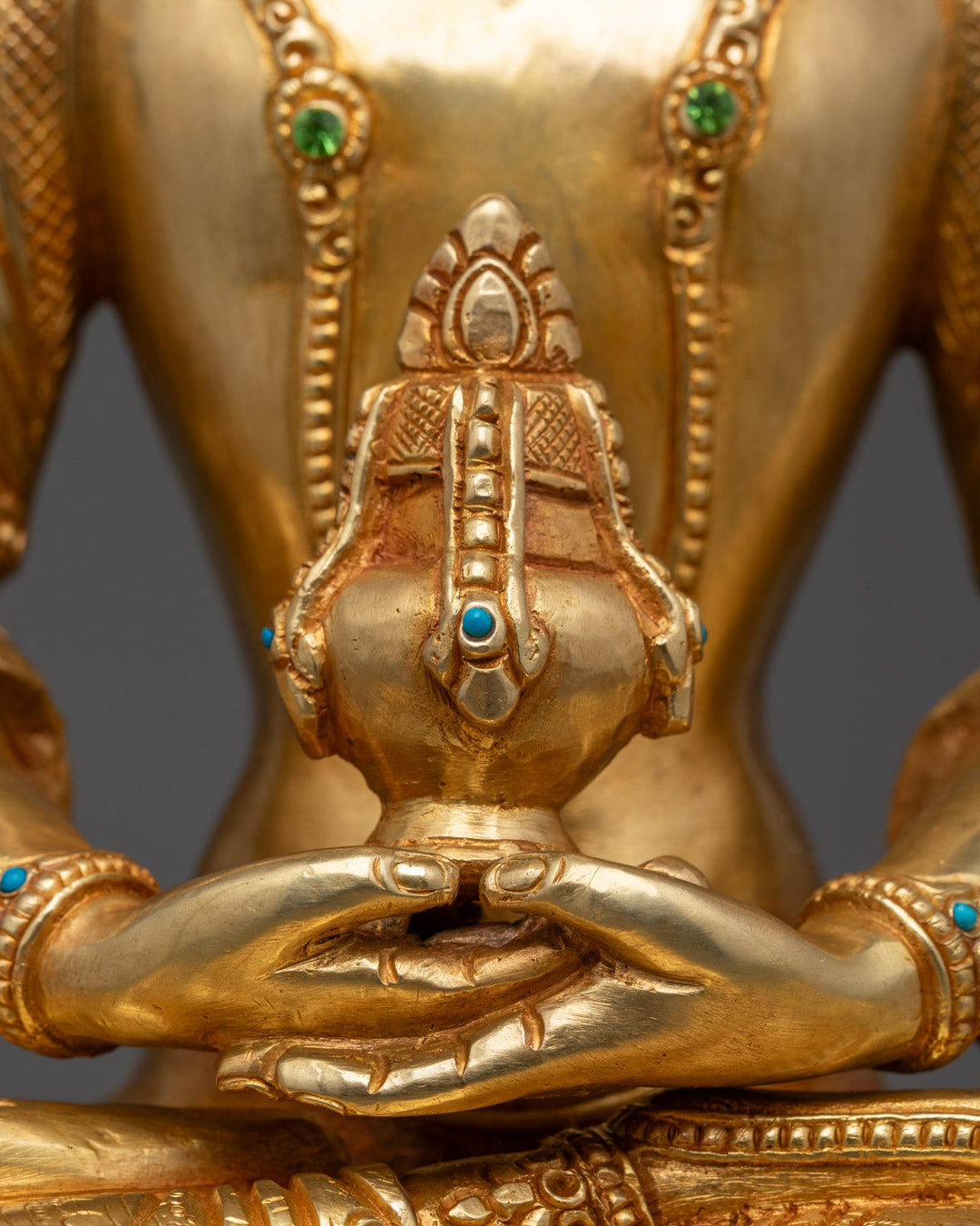 Traditional Long Life Amitayus Sculpture | Himalayan Spiritual Art