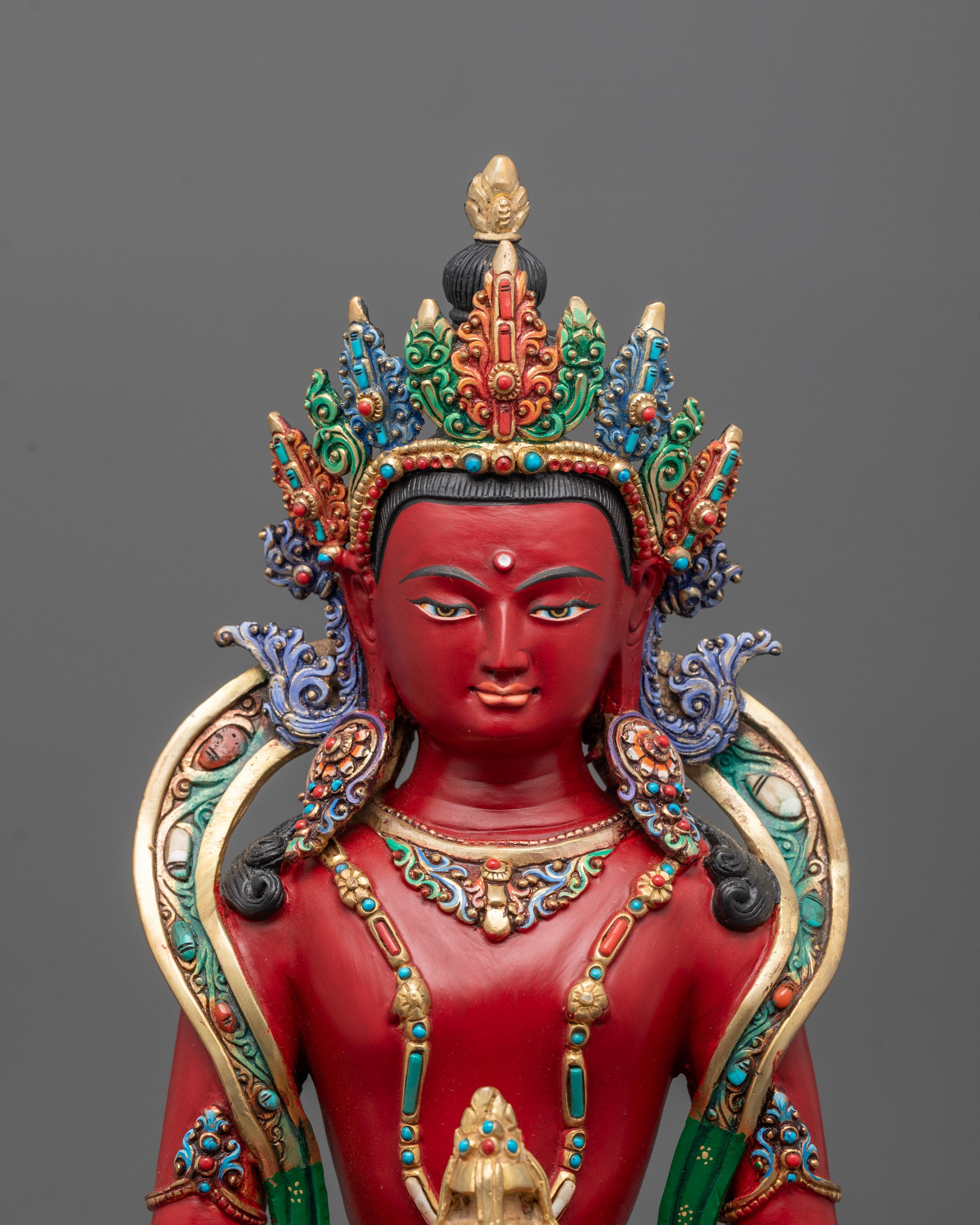 Amitayus Statue | Traditional Tibetan Buddhism Artwork