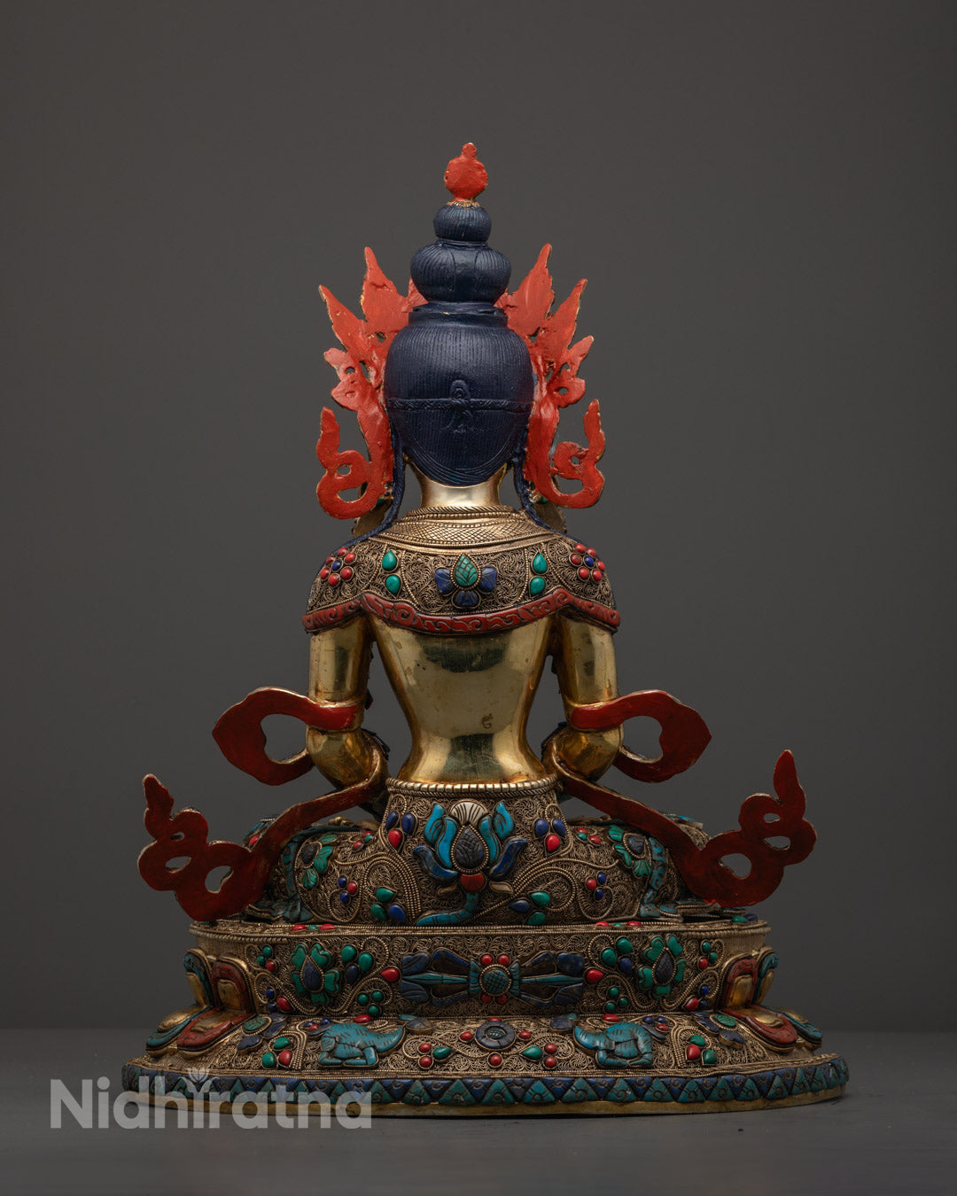 Longevity Amitayus Buddha Statue | Traditional Buddhist Art