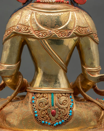 Amitayus Statue | Gold Gilded Sacred Buddhist Art