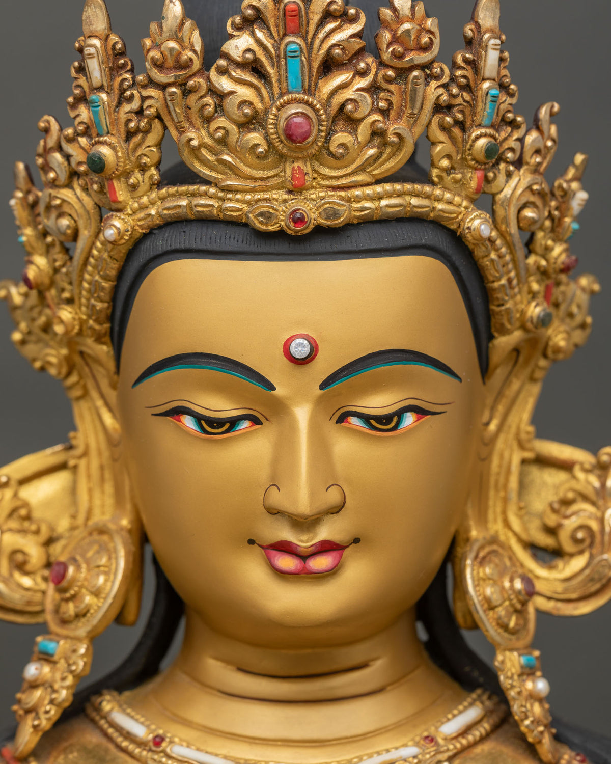 Large Amitayus Buddha Statue from Nepal | Meditation and Altar Decor