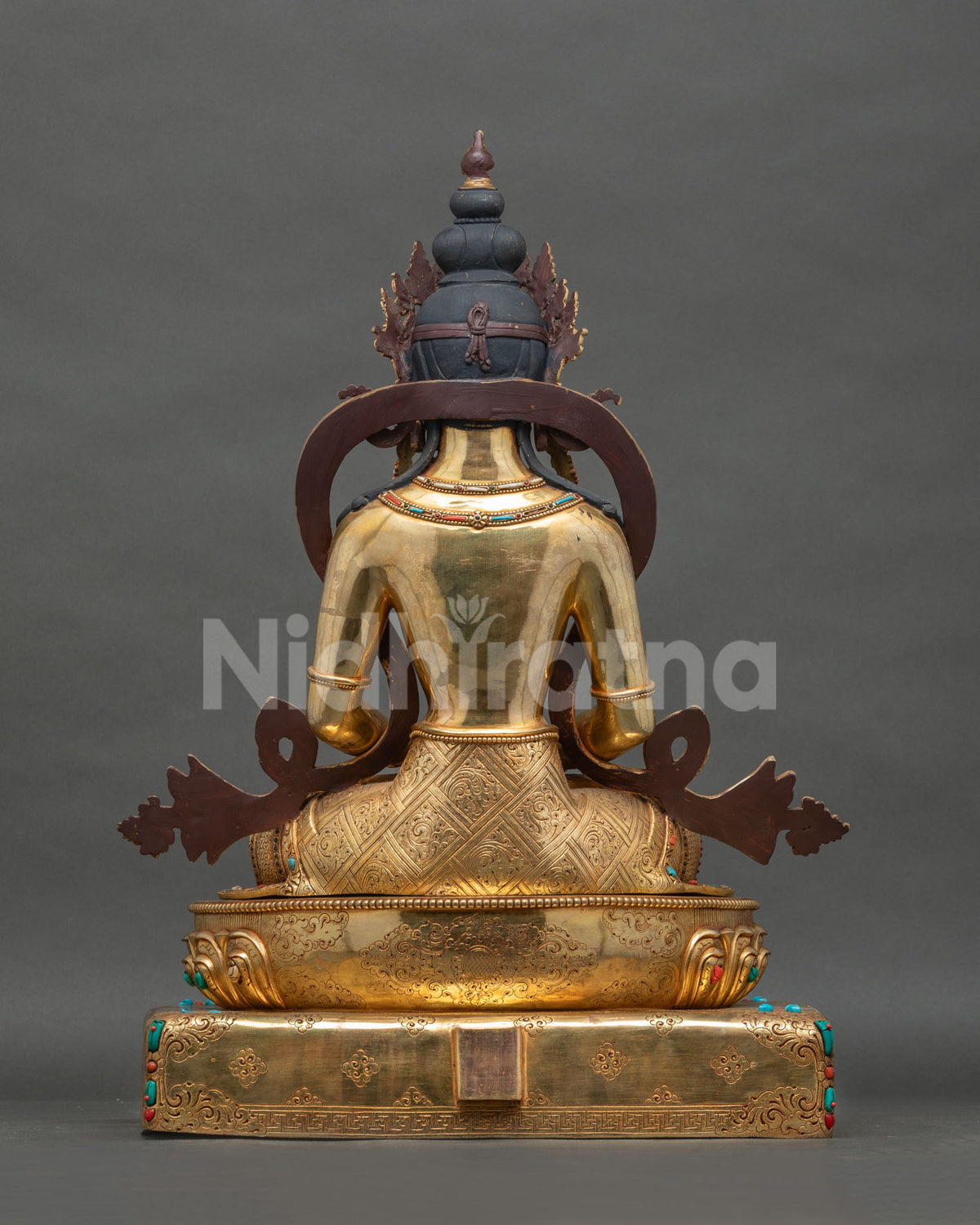 Large Amitayus Buddha Statue from Nepal | Meditation and Altar Decor
