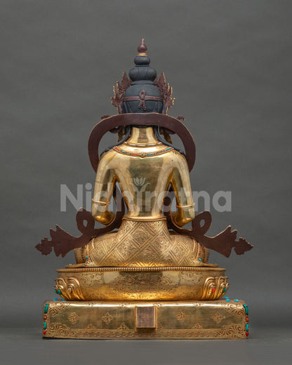 Large Amitayus Buddha Statue from Nepal | Meditation and Altar Decor
