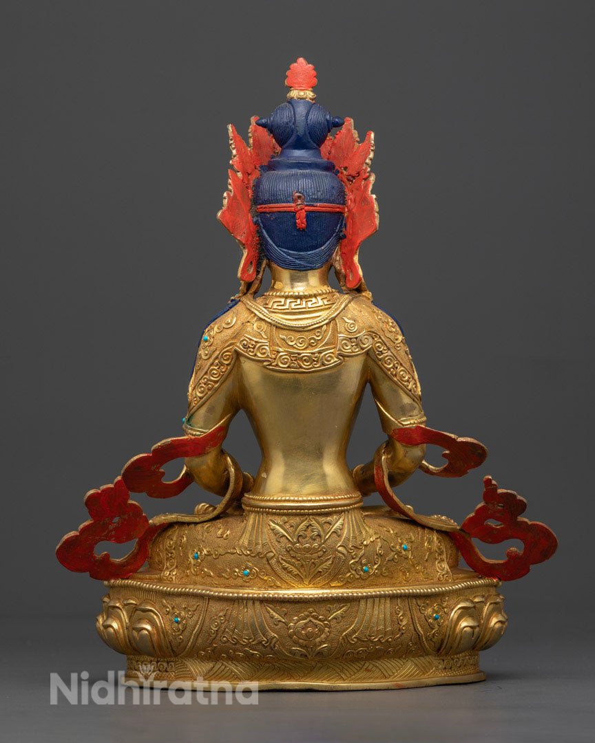 Handmade Amitayus Statue | Himalayan Buddhist Tradition Art