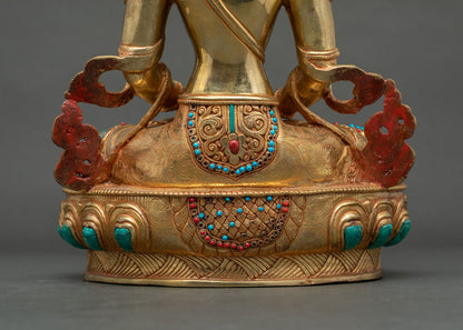 Amitayus Statue | Gold Gilded Sacred Buddhist Art