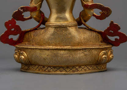 Amitayus Statue from Nepal | Vajrayana Longevity Deity