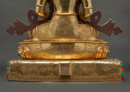 Large Amitayus Buddha Statue from Nepal | Meditation and Altar Decor