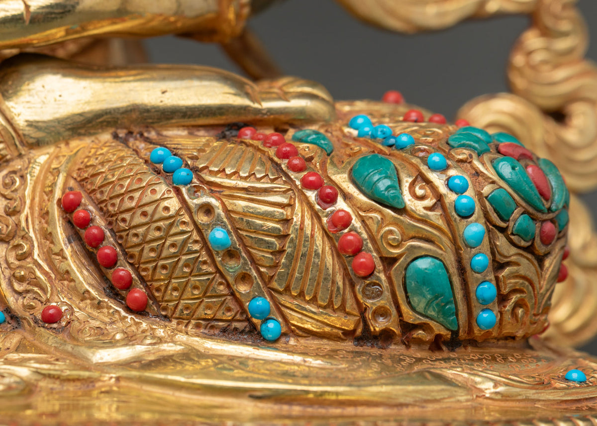 Amitayus Statue | Gold Gilded Sacred Buddhist Art