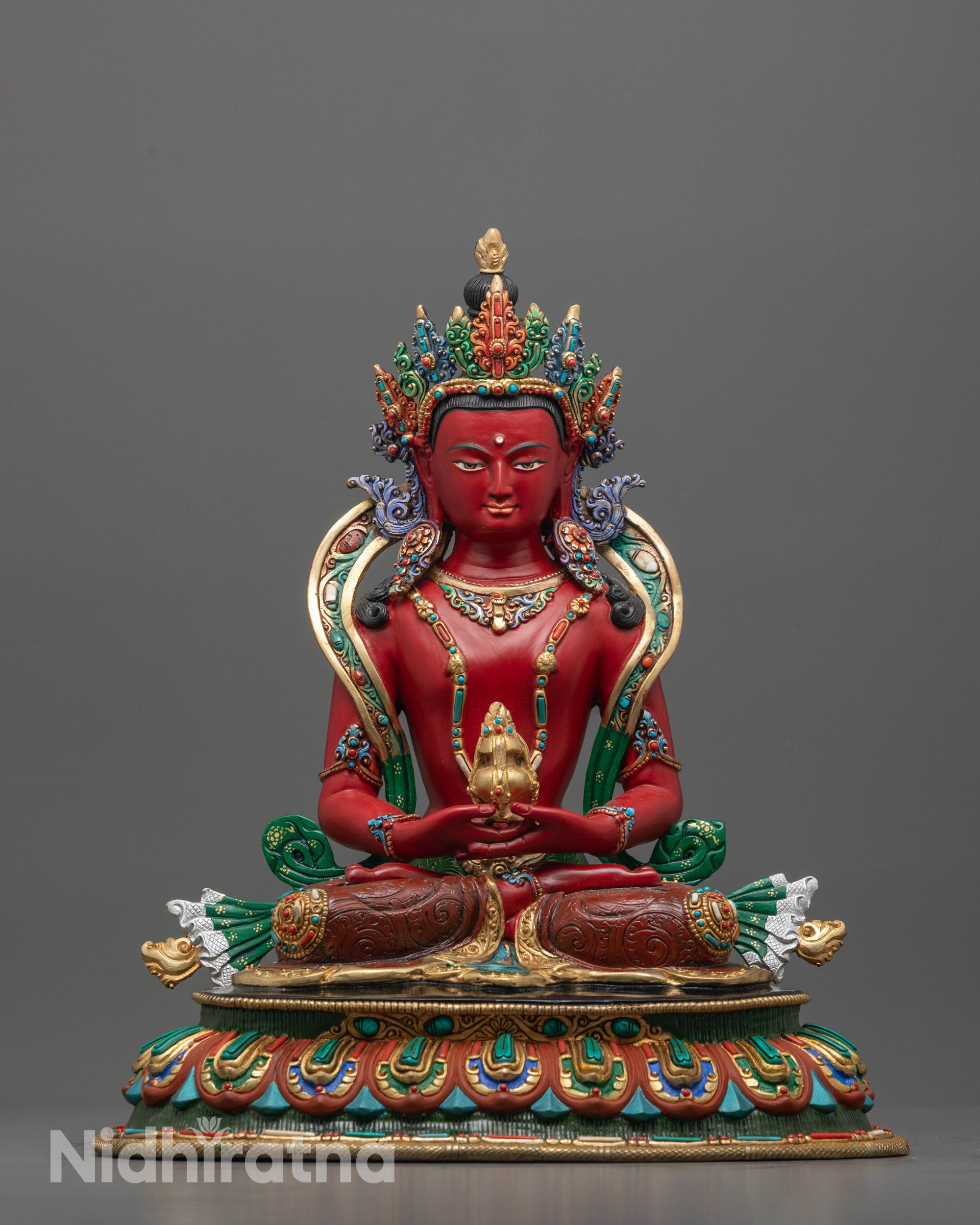 Amitayus Statue | Traditional Tibetan Buddhism Artwork