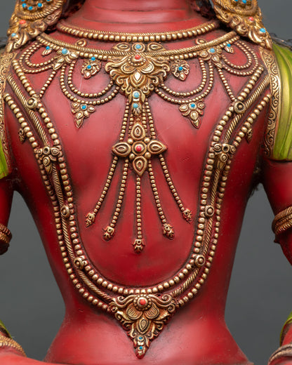 Traditional Amitayus Statue | Handmade by Nepalese Artisans