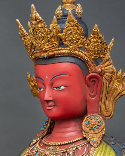 Traditional Amitayus Statue | Handmade by Nepalese Artisans