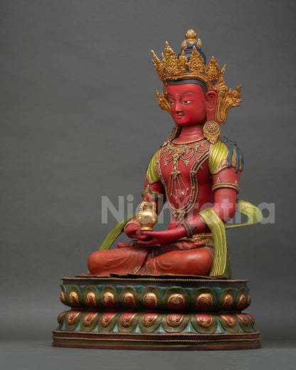 Traditional Amitayus Statue | Handmade by Nepalese Artisans