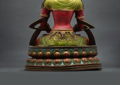 Traditional Amitayus Statue | Handmade by Nepalese Artisans