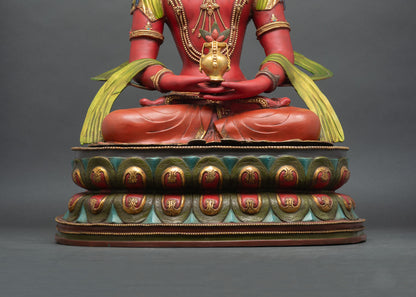 Traditional Amitayus Statue | Handmade by Nepalese Artisans