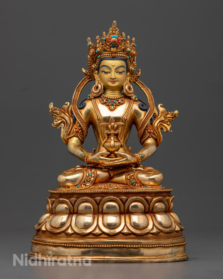 Amitayus Statue in Boddhisattva Set Statue | Lotus Seated Amitayus Statue 