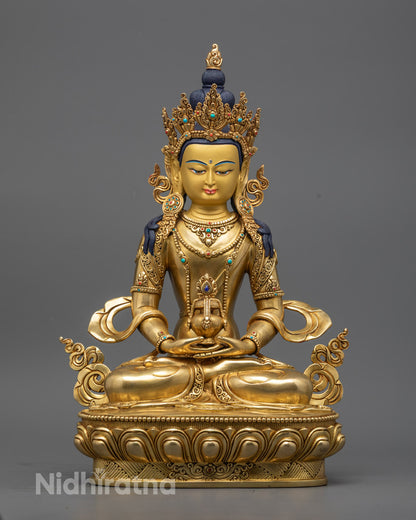 Amitayus Statue | Traditional Himalayan Craftsmanship