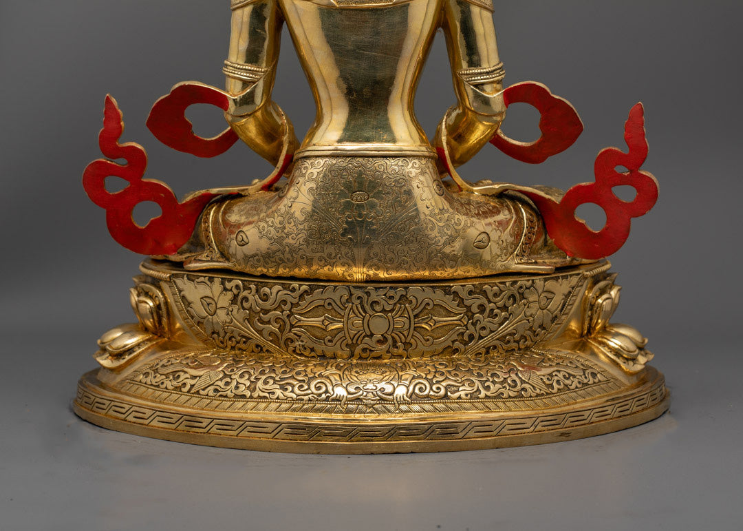 Amitayus Statue | Handcrafted Tibetan Buddha of Long Life