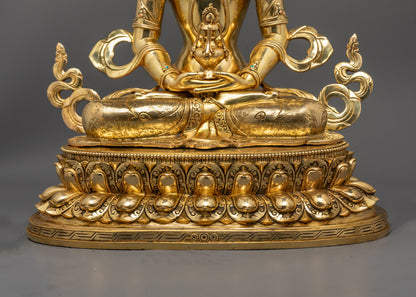 Amitayus Statue | Handcrafted Tibetan Buddha of Long Life