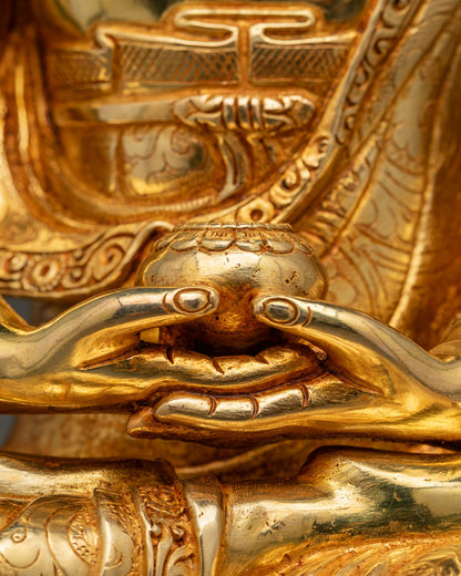 Amitabha Buddha Statue | Gold Gilded Buddha of Infinite Light