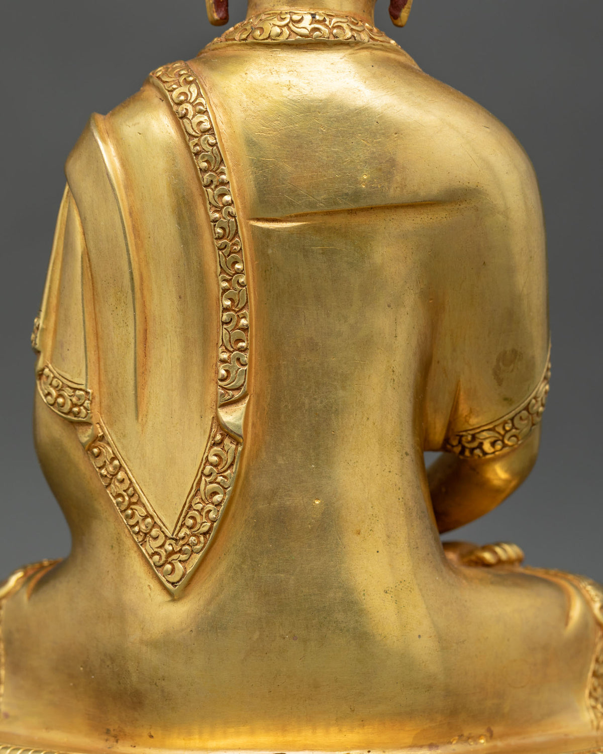 Amitabha Buddha Statue | 24K Gold Gilded Buddhist Sculpture