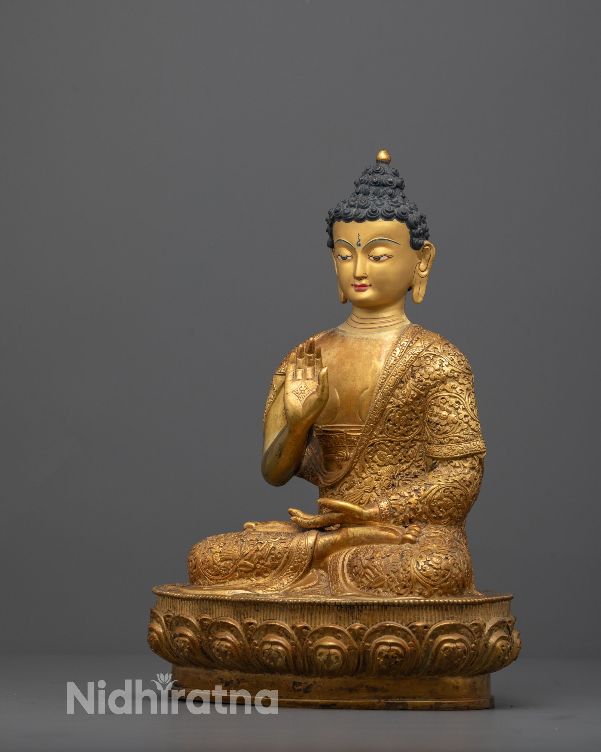 Tibetan Amoghasiddhi Buddha Statue | Divine Protector and Healer