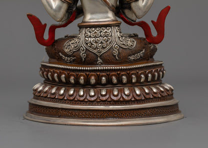 Chenrezig Statue| Handmade Tibetan Avalokiteshvara for Altar & Meditation
