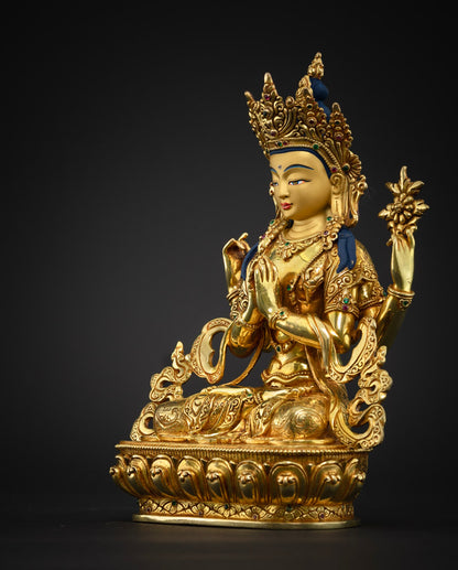 Four Armed Chenrezig Altar Statue |  Chenrezig Buddha